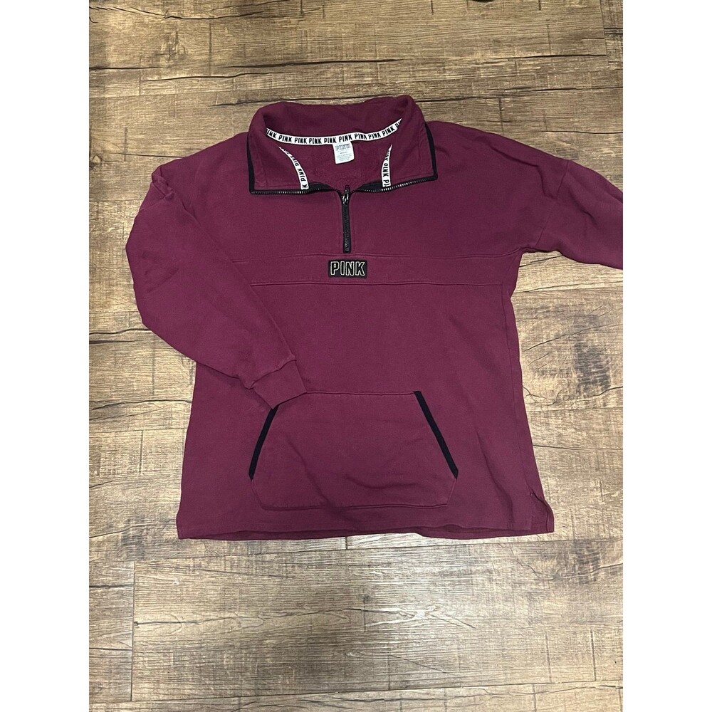 Victoria's Secret Pink quarterzip Sweatshirt pullover - Picture 3 of 5